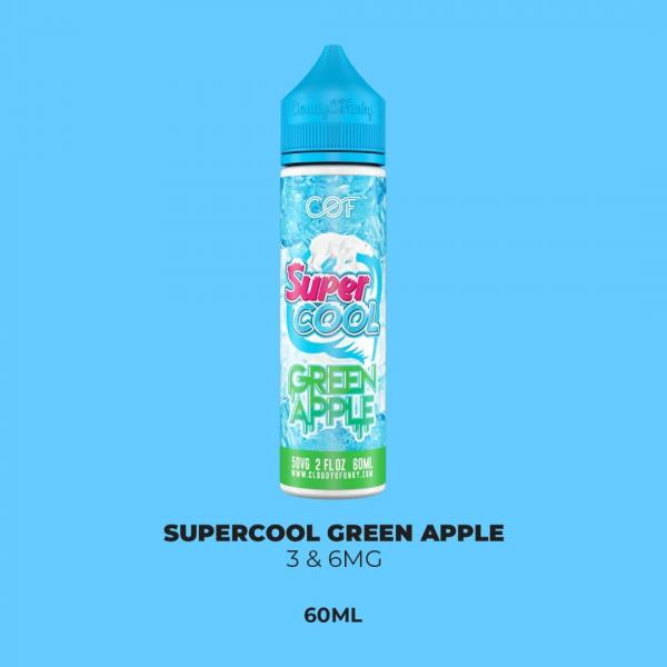 COF Super Cool Green Apple 60ml (グリーンアップル、強い清涼感)