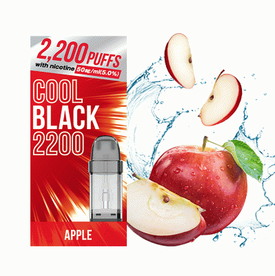 Cool Black 2200 POD Apple (アップル) Salt Nicotine