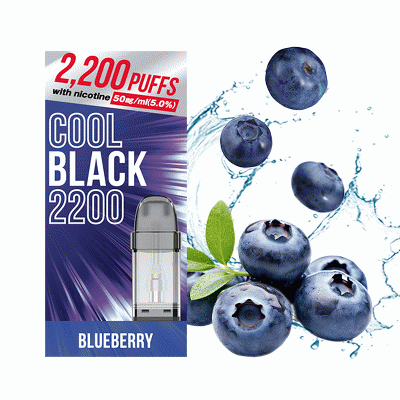 Cool Black 2200 POD Blueberry (ブルーベリー) Salt Nicotine